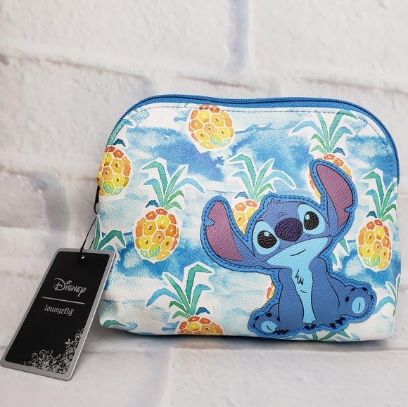 Loungefly Disney Stitch Pineapples Makeup Bag - Picture 3 of 7
